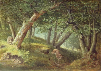 Metsässä, 1856